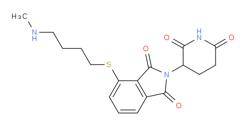 2-(2,6-dioxopiperidin-3-yl)-4-((4-(methylamino)butyl)thio)isoindoline-1,3-dione
