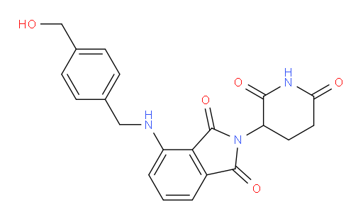 2-(2,6-dioxopiperidin-3-yl)-4-((4-(hydroxymethyl)benzyl)amino)isoindoline-1,3-dione