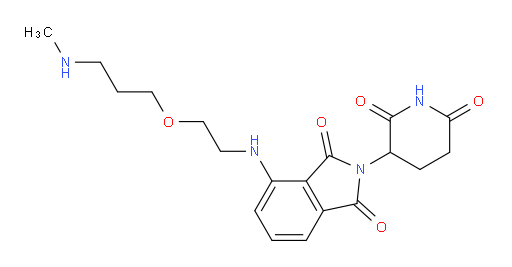 2-(2,6-dioxopiperidin-3-yl)-4-((2-(3-(methylamino)propoxy)ethyl)amino)isoindoline-1,3-dione