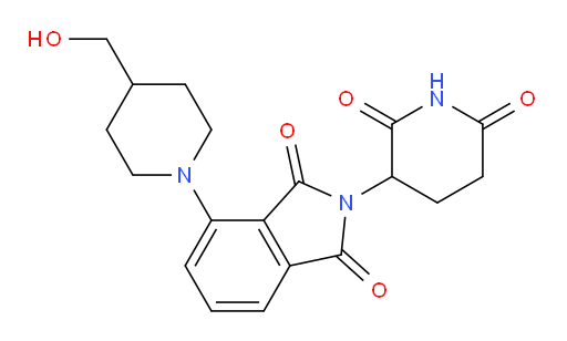 2-(2,6-dioxopiperidin-3-yl)-4-(4-(hydroxymethyl)piperidin-1-yl)isoindoline-1,3-dione