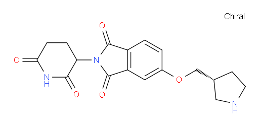 2-(2,6-dioxopiperidin-3-yl)-5-((R)-pyrrolidin-3-ylmethoxy)isoindoline-1,3-dione