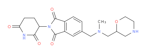 2-(2,6-dioxopiperidin-3-yl)-5-((methyl(morpholin-2-ylmethyl)amino)methyl)isoindoline-1,3-dione