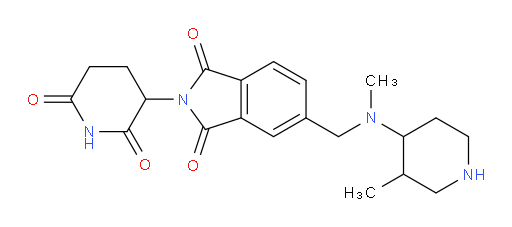 2-(2,6-dioxopiperidin-3-yl)-5-((methyl(3-methylpiperidin-4-yl)amino)methyl)isoindoline-1,3-dione