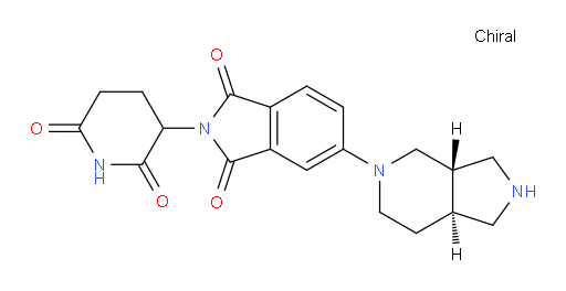 2-(2,6-dioxopiperidin-3-yl)-5-((3aS,7aS)-hexahydro-1H-pyrrolo[3,4-c]pyridin-5(6H)-yl)isoindoline-1,3-dione