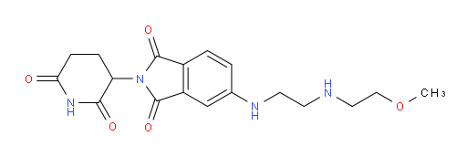 2-(2,6-dioxopiperidin-3-yl)-5-((2-((2-methoxyethyl)amino)ethyl)amino)isoindoline-1,3-dione