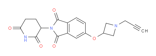 2-(2,6-dioxopiperidin-3-yl)-5-((1-(prop-2-yn-1-yl)azetidin-3-yl)oxy)isoindoline-1,3-dione