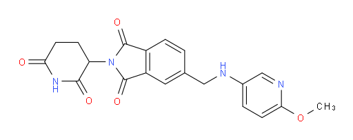 2-(2,6-dioxopiperidin-3-yl)-5-(((6-methoxypyridin-3-yl)amino)methyl)isoindoline-1,3-dione