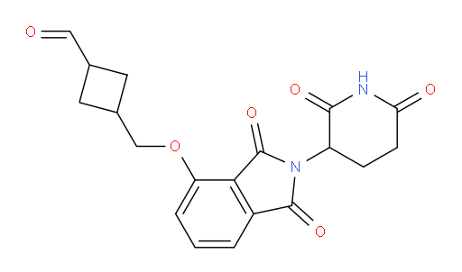 3-(((2-(2,6-dioxopiperidin-3-yl)-1,3-dioxoisoindolin-4-yl)oxy)methyl)cyclobutanecarbaldehyde