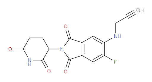 2-(2,6-dioxopiperidin-3-yl)-5-fluoro-6-(prop-2-yn-1-ylamino)isoindoline-1,3-dione