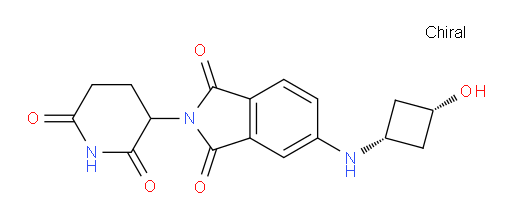 2-(2,6-dioxopiperidin-3-yl)-5-(((1s,3s)-3-hydroxycyclobutyl)amino)isoindoline-1,3-dione
