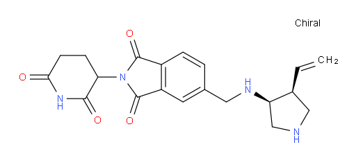 2-(2,6-dioxopiperidin-3-yl)-5-((((3S,4S)-4-vinylpyrrolidin-3-yl)amino)methyl)isoindoline-1,3-dione