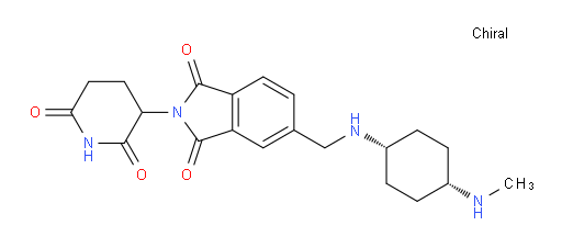 2-(2,6-dioxopiperidin-3-yl)-5-((((1s,4s)-4-(methylamino)cyclohexyl)amino)methyl)isoindoline-1,3-dione