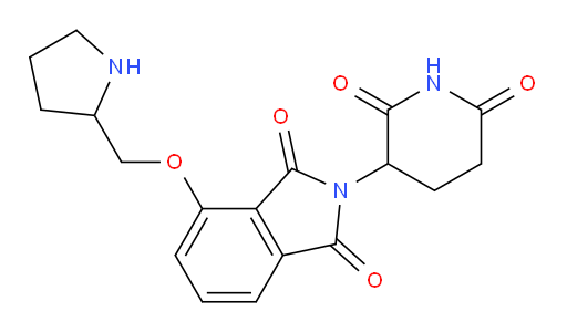 2-(2,6-dioxopiperidin-3-yl)-4-(pyrrolidin-2-ylmethoxy)isoindoline-1,3-dione