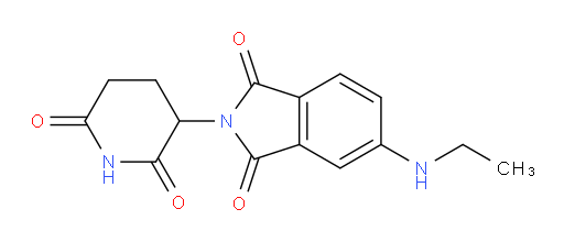 2-(2,6-dioxopiperidin-3-yl)-5-(ethylamino)isoindoline-1,3-dione
