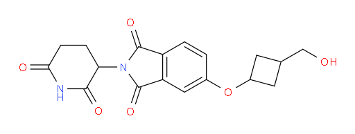 2-(2,6-dioxopiperidin-3-yl)-5-(3-(hydroxymethyl)cyclobutoxy)isoindoline-1,3-dione