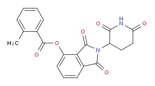2-(2,6-dioxopiperidin-3-yl)-1,3-dioxoisoindolin-4-yl 2-methylbenzoate