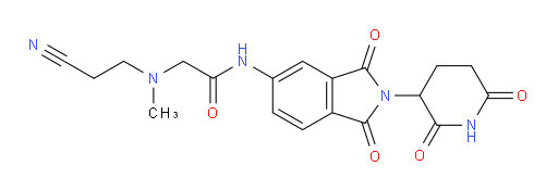 2-((2-cyanoethyl)(methyl)amino)-N-(2-(2,6-dioxopiperidin-3-yl)-1,3-dioxoisoindolin-5-yl)acetamide
