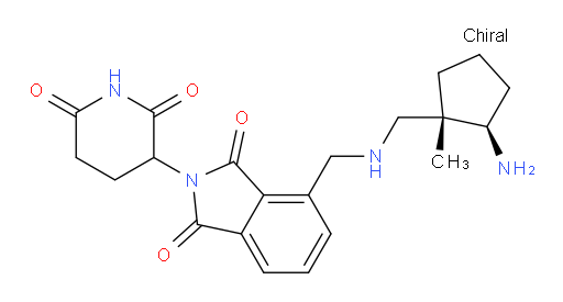 4-(((((1S,2R)-2-amino-1-methylcyclopentyl)methyl)amino)methyl)-2-(2,6-dioxopiperidin-3-yl)isoindoline-1,3-dione