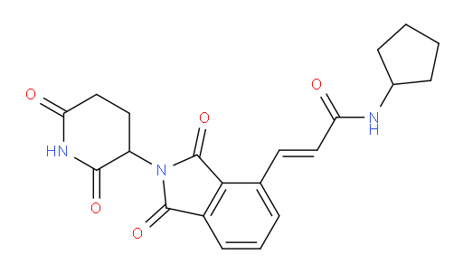 N-cyclopentyl-3-(2-(2,6-dioxopiperidin-3-yl)-1,3-dioxoisoindolin-4-yl)acrylamide