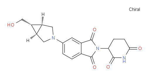 2-(2,6-dioxopiperidin-3-yl)-5-((1R,5S,6r)-6-(hydroxymethyl)-3-azabicyclo[3.1.0]hexan-3-yl)isoindoline-1,3-dione