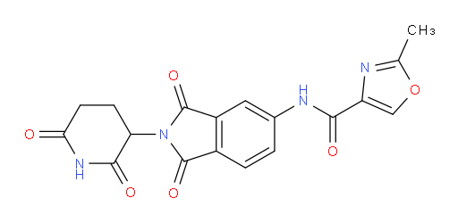 N-(2-(2,6-dioxopiperidin-3-yl)-1,3-dioxoisoindolin-5-yl)-2-methyloxazole-4-carboxamide