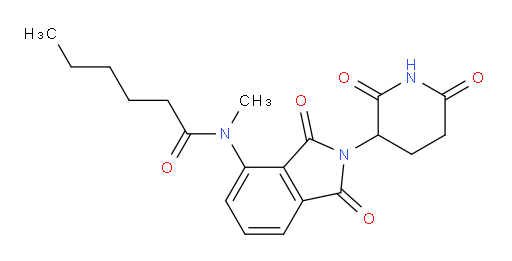 N-(2-(2,6-dioxopiperidin-3-yl)-1,3-dioxoisoindolin-4-yl)-N-methylhexanamide