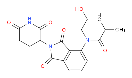 N-(2-(2,6-dioxopiperidin-3-yl)-1,3-dioxoisoindolin-4-yl)-N-(2-hydroxyethyl)isobutyramide