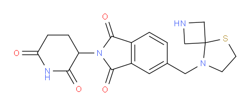 5-(5-thia-2,8-diazaspiro[3.4]octan-8-ylmethyl)-2-(2,6-dioxopiperidin-3-yl)isoindoline-1,3-dione