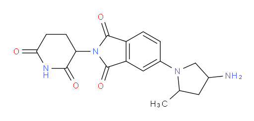 5-(4-amino-2-methylpyrrolidin-1-yl)-2-(2,6-dioxopiperidin-3-yl)isoindoline-1,3-dione