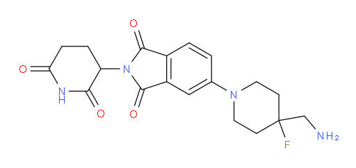 5-(4-(aminomethyl)-4-fluoropiperidin-1-yl)-2-(2,6-dioxopiperidin-3-yl)isoindoline-1,3-dione