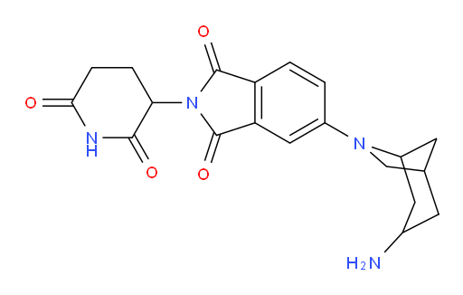5-(3-amino-6-azabicyclo[3.2.1]octan-6-yl)-2-(2,6-dioxopiperidin-3-yl)isoindoline-1,3-dione