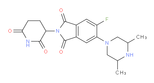 5-(3,5-dimethylpiperazin-1-yl)-2-(2,6-dioxopiperidin-3-yl)-6-fluoroisoindoline-1,3-dione