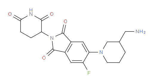 5-(3-(aminomethyl)piperidin-1-yl)-2-(2,6-dioxopiperidin-3-yl)-6-fluoroisoindoline-1,3-dione
