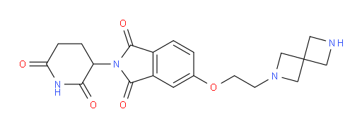 5-(2-(2,6-diazaspiro[3.3]heptan-2-yl)ethoxy)-2-(2,6-dioxopiperidin-3-yl)isoindoline-1,3-dione