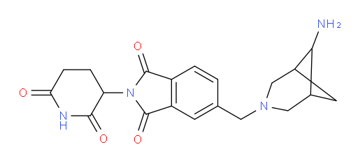 5-((6-amino-3-azabicyclo[3.1.1]heptan-3-yl)methyl)-2-(2,6-dioxopiperidin-3-yl)isoindoline-1,3-dione