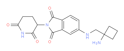 5-(((1-aminocyclobutyl)methyl)amino)-2-(2,6-dioxopiperidin-3-yl)isoindoline-1,3-dione