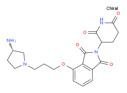4-(3-((S)-3-aminopyrrolidin-1-yl)propoxy)-2-(2,6-dioxopiperidin-3-yl)isoindoline-1,3-dione