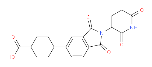 4-(2-(2,6-dioxopiperidin-3-yl)-1,3-dioxoisoindolin-5-yl)cyclohexanecarboxylic acid