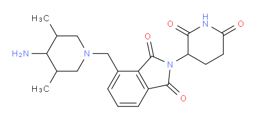 4-((4-amino-3,5-dimethylpiperidin-1-yl)methyl)-2-(2,6-dioxopiperidin-3-yl)isoindoline-1,3-dione