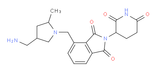 4-((4-(aminomethyl)-2-methylpyrrolidin-1-yl)methyl)-2-(2,6-dioxopiperidin-3-yl)isoindoline-1,3-dione