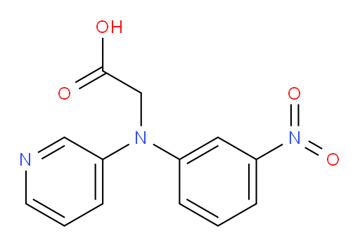 2-((3-nitrophenyl)(pyridin-3-yl)amino)acetic acid