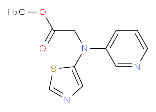 methyl 2-(pyridin-3-yl(thiazol-5-yl)amino)acetate