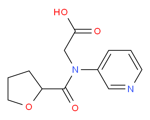 2-(N-(pyridin-3-yl)tetrahydrofuran-2-carboxamido)acetic acid