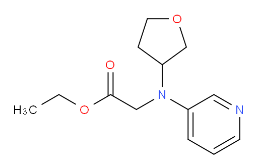 ethyl 2-(pyridin-3-yl(tetrahydrofuran-3-yl)amino)acetate