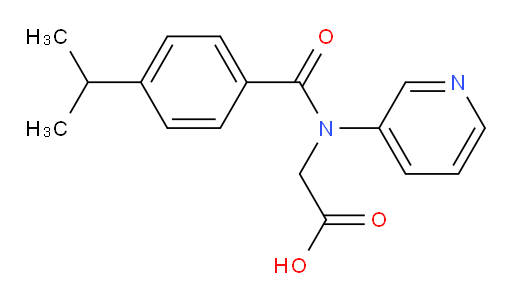 2-(4-isopropyl-N-(pyridin-3-yl)benzamido)acetic acid