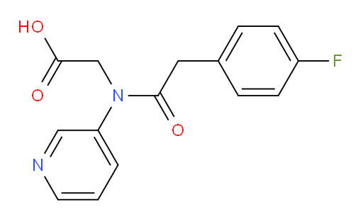 2-(2-(4-fluorophenyl)-N-(pyridin-3-yl)acetamido)acetic acid