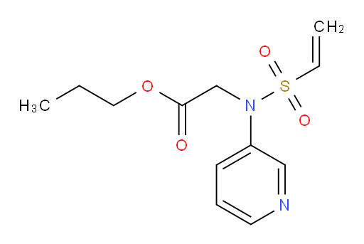 propyl 2-(N-(pyridin-3-yl)vinylsulfonamido)acetate