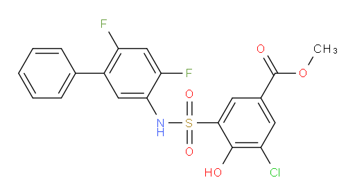 Methyl 3-chloro-5-[[(4,6-difluoro[1,1′-biphenyl]-3-yl)amino]sulfonyl]-4-hydroxybenzoate