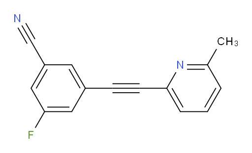 3-Fluoro-5-[2-(6-methyl-2-pyridinyl)ethynyl]benzonitrile