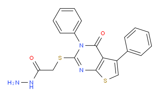 2-((4-oxo-3,5-diphenyl-3,4-dihydrothieno[2,3-d]pyrimidin-2-yl)thio)acetohydrazide